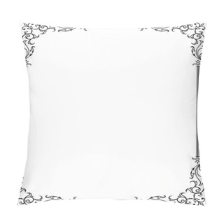 Personality  Calligraphic Floral Frame And Page Decoration. Vector Illustration. Vector Of Decorative Vertical Element, Border And Frame. Pillow Covers