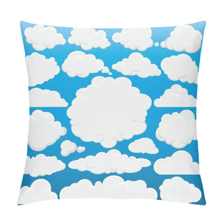 Personality  White Airy Fluffy Clouds Pillow Covers