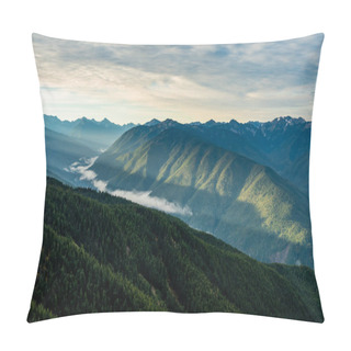 Personality  Morning Breaks Over The Hoh Rainforest Pillow Covers
