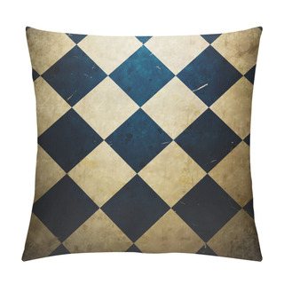 Personality  Grunge Checkered Background Pillow Covers