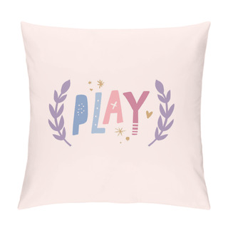 Personality  Pastel Colors Print With Lettering. Scandinavian Wall Art, Nursery Poster Pillow Covers