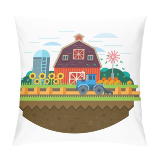 Personality  Farm Landscape Pillow Covers