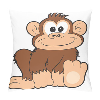 Personality  Happy Cartoon Monkey Pillow Covers