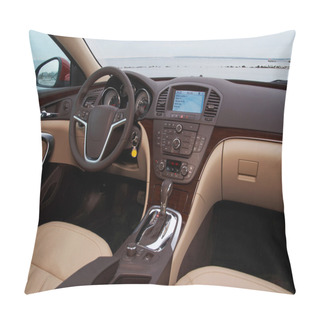 Personality  Interior Of A Modern Car Pillow Covers