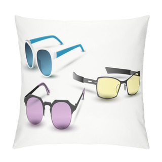 Personality  Sunglasses Signs  Vector Illustration  Pillow Covers