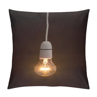 Personality  Bright Light Bulb Turned On Pillow Covers