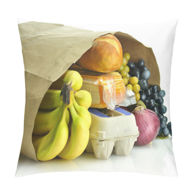 Personality  Paper Bag With Groceries Pillow Covers
