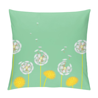 Personality  Dandelions Background Pillow Covers