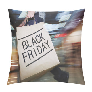 Personality  Paper Bag With Black Friday Sign Pillow Covers