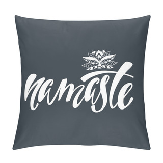 Personality  Namaste. Inspirational Quote About Happiness. Pillow Covers