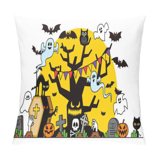 Personality  Halloween Concept Template Pillow Covers