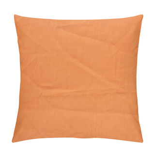 Personality  Orange Linen Fabric Texture Pillow Covers