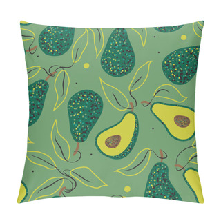 Personality  Patten With Avocado Slices Pillow Covers