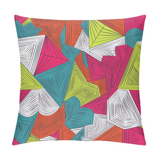 Personality  Seamlessly Repeatable Geometric Cellular Pattern. Pillow Covers