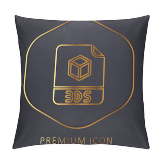 Personality  3ds Golden Line Premium Logo Or Icon Pillow Covers