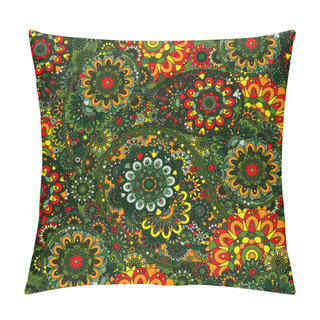 Personality  Seamless Pattern Based On Traditional Asian Elements Paisley Pillow Covers