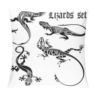 Personality  LIZARD TATTOO SET Pillow Covers
