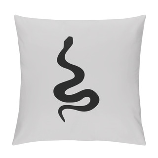 Personality  Snake Icon  Illustration Pillow Covers