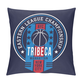 Personality  Athletic Sport New York Typography, T-shirt Graphic Pillow Covers