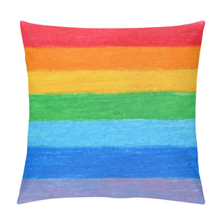 Personality  Pencil Color Rainbow Background Pillow Covers