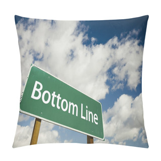 Personality  Bottom Line Green Road Sign Pillow Covers
