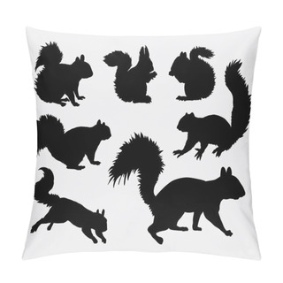 Personality  Squirrel Animal Silhouettes Pillow Covers