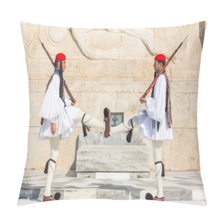 Personality  Evzones Guarding The Tomb Pillow Covers