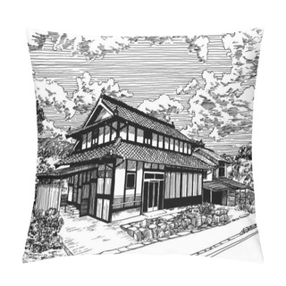 Personality  Single Village House In Shobara Pillow Covers