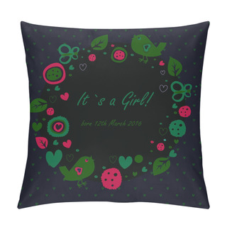 Personality  Cute Baby Girl Shower Pillow Covers