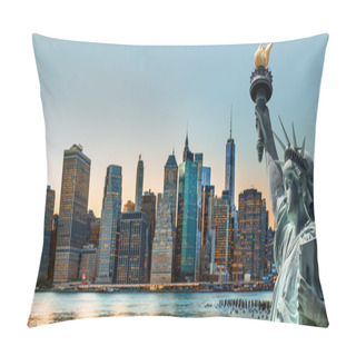 Personality  New York City Skyline Panorama Pillow Covers