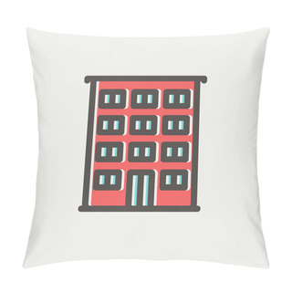 Personality  Hotel Thin Line Icon Pillow Covers