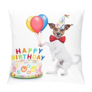 Personality  Happy Birthday Dog Pillow Covers