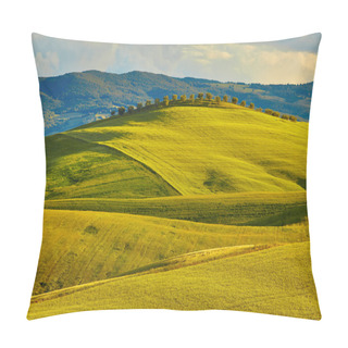Personality  Green Hills In Tuscany Pillow Covers