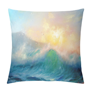 Personality  Seascape Surf Pillow Covers