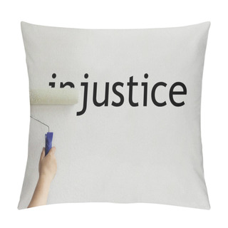 Personality  Part Of The Word Is Painted With White Paint. Pillow Covers