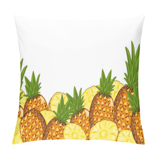 Personality  Pineapple Composition Isolated Pillow Covers