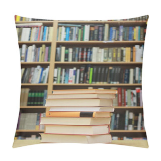 Personality  Stack Of Books In Library Pillow Covers