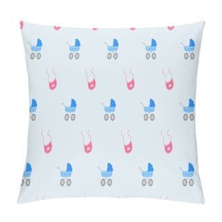 Personality  Colored Background With Different Accessories Pillow Covers