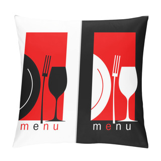 Personality  Restaurant Menu. Pillow Covers