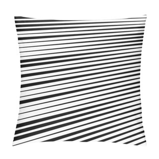 Personality  3d Lines Pattern In Perspective. Oblique, Slanting Stripes. Dimi Pillow Covers