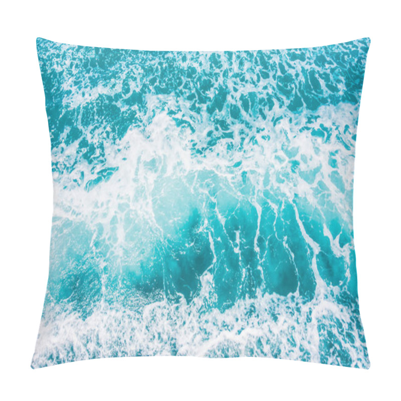 Personality  Beautiful sea and ocean water wave surface textures for background pillow covers