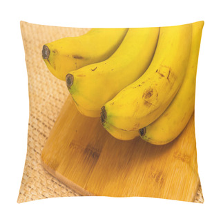 Personality  Bananas With Vintage Background Of Mexican Yute Pillow Covers