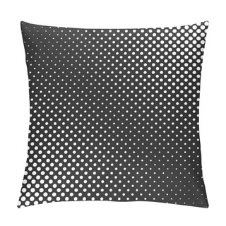 Personality  Monochrome Abstract Halftone Dot Pattern Background - Vector Graphic Pillow Covers