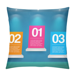 Personality  Vector Set Of Banners With Numbers Pillow Covers