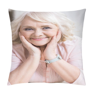 Personality  Beautiful Senior Woman Pillow Covers