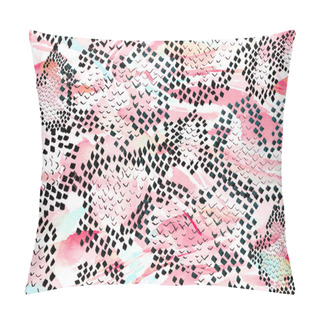 Personality  Snake Seamless Pattern. Pillow Covers