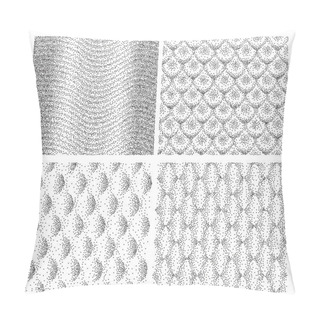 Personality  Halftone Vector Shapes Illustration Pattern Background. EPS 10 Pillow Covers