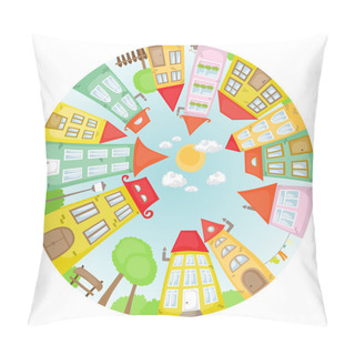 Personality  Round Street Pillow Covers