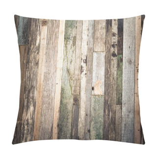 Personality  Rough Weathered Wooden Board. Rustic Texture For Background. Ton Pillow Covers