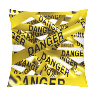 Personality  Danger Caution Tape Pillow Covers